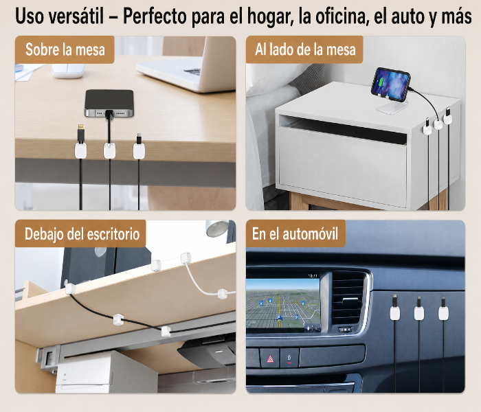 MagClip — Organizador magnético de cables x6