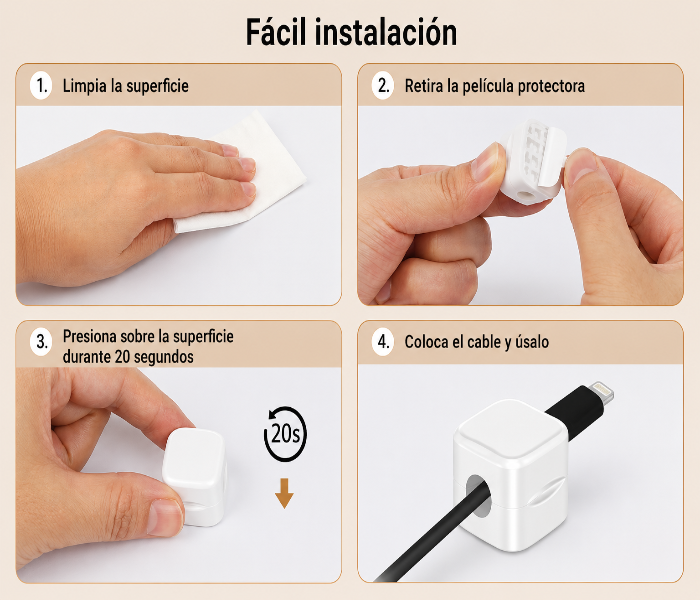 MagClip — Organizador magnético de cables x6